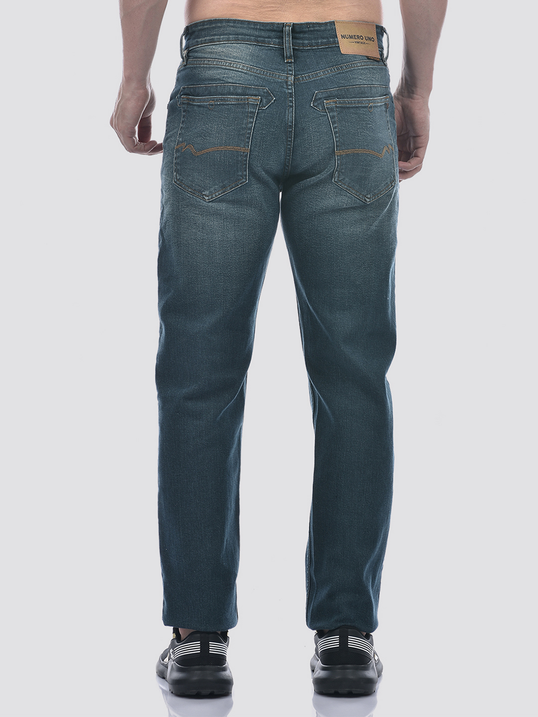 Numero Uno Men Stonewashed Regular Fit Sustainable Jeans